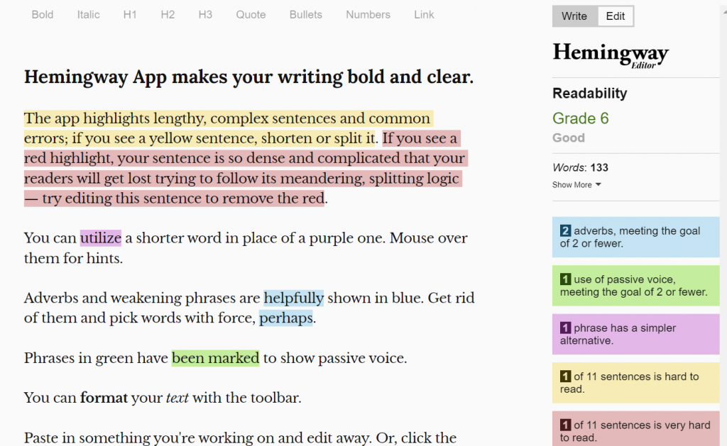 Hemingway Editor can take the guesswork out of editing your content